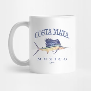 Costa Maya, Mexico, Vintage Sailfish Mug